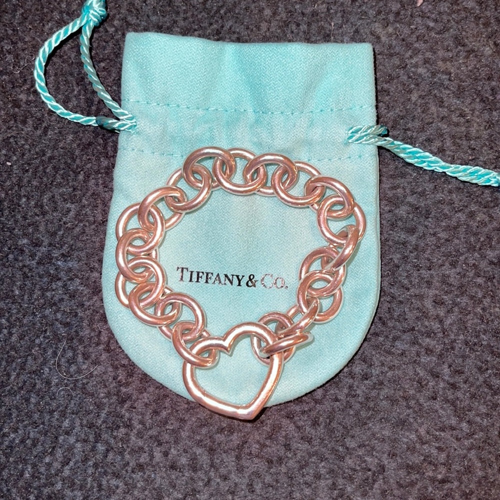 Tiffany and Co Open heart clasp bracelet